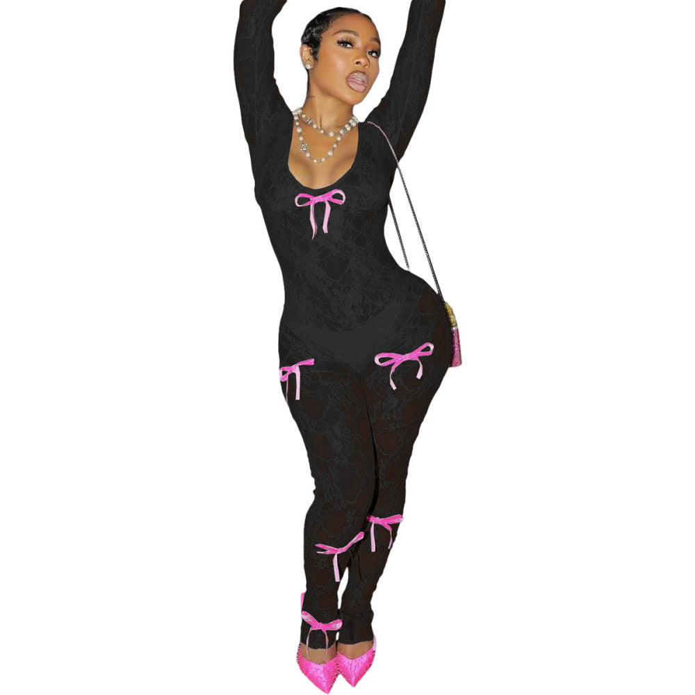 Laced in Glow Jumpsuit