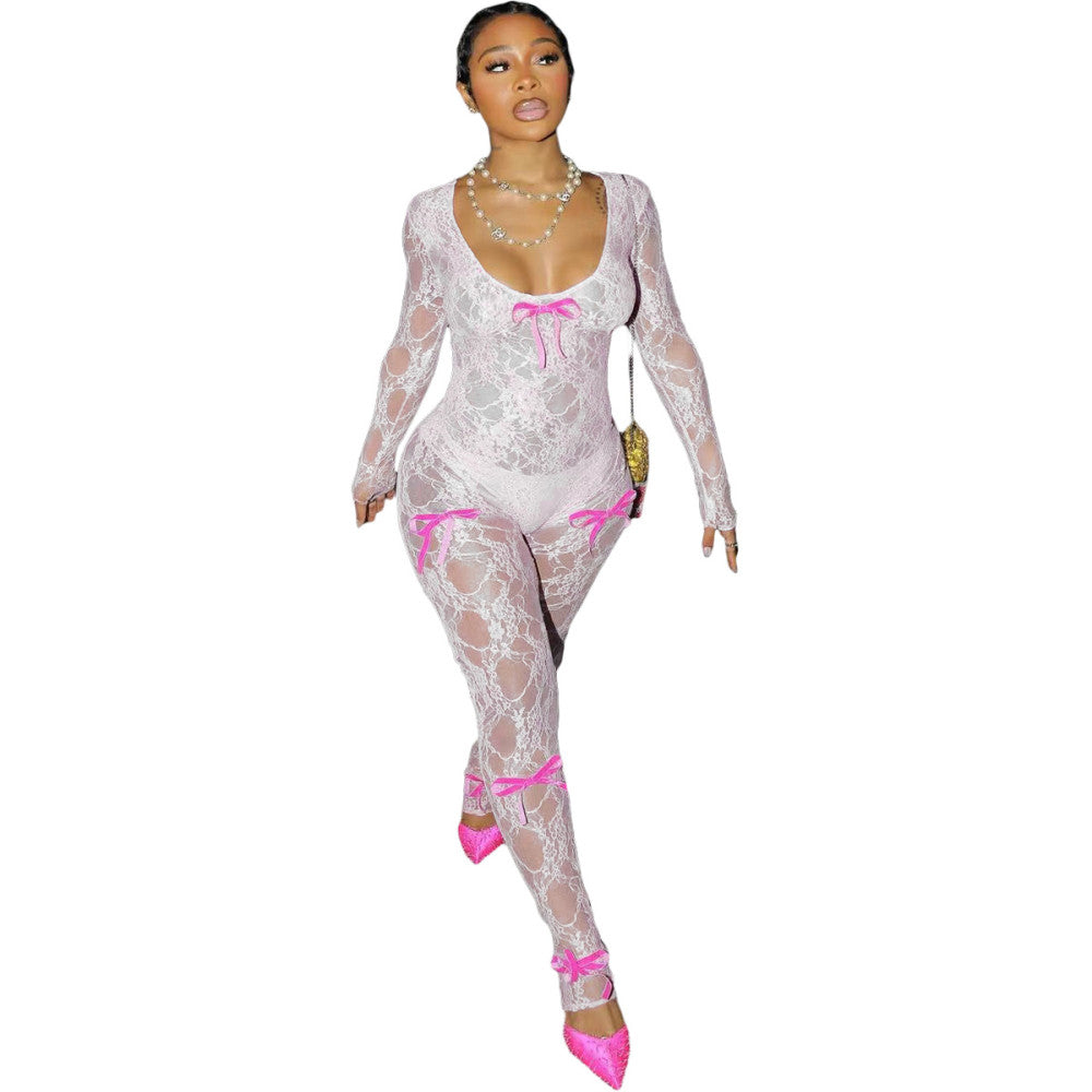 Laced in Glow Jumpsuit