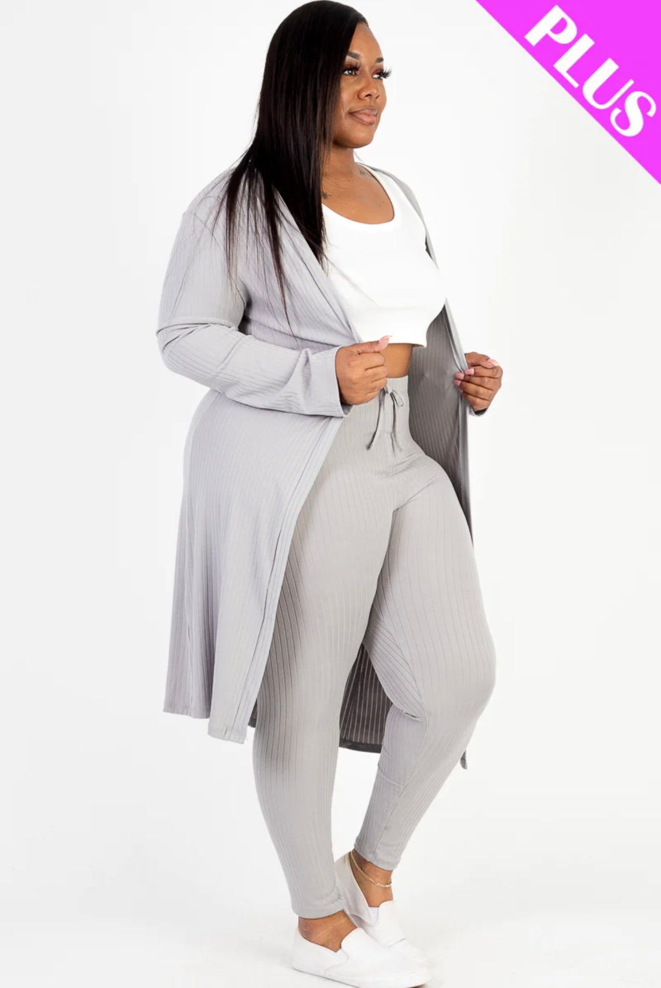 Long Cardigan & Leggings Set